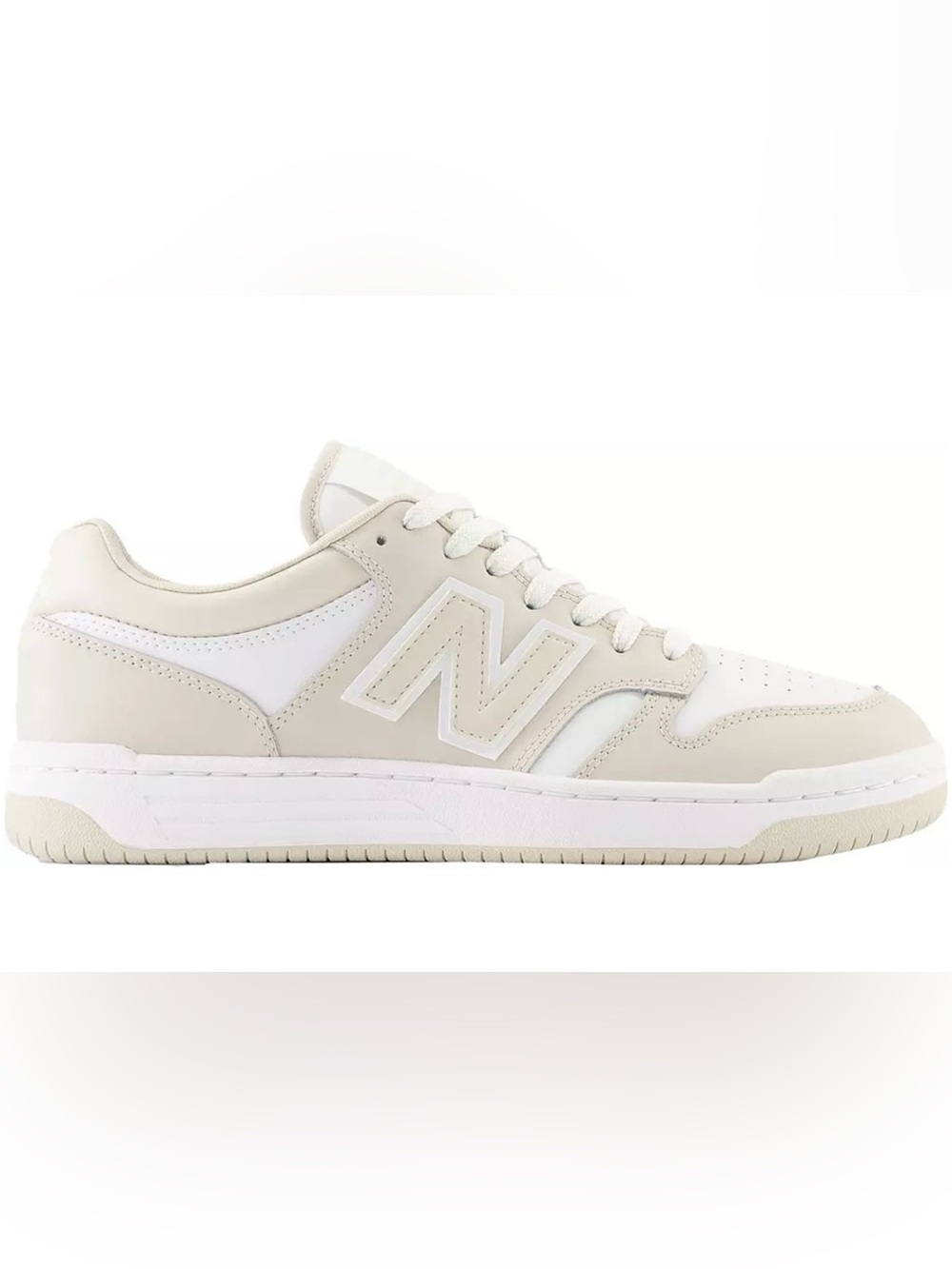 New Balance 480 White and Timberwolf - Size 5.5 or 7 women’s